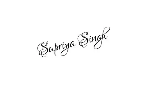 Supriya Singh name signature